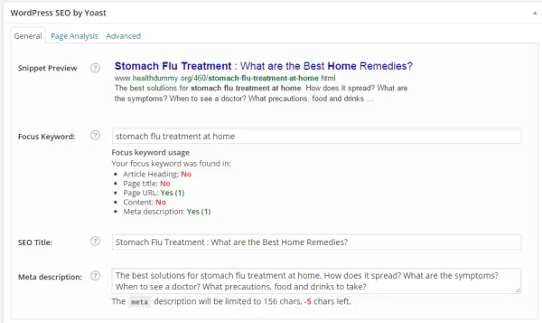General options available in WordPress SEO by Yoast