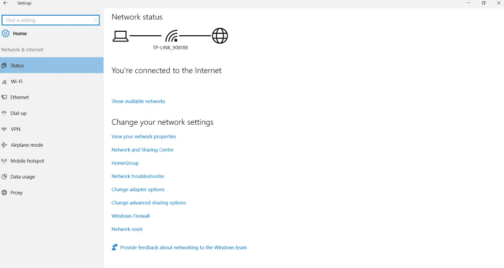 status-network-settings-windows-10