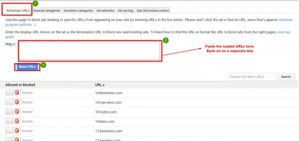 increase adsense earnings in 2017 by blocking advertising urls - how
