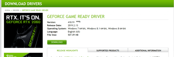 Geforce Game Ready Driver Download