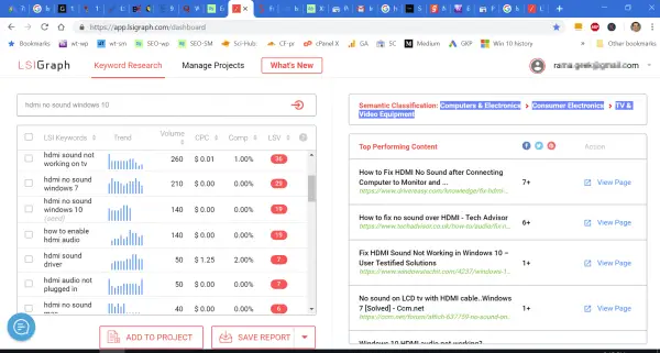 LSIGraph Review 2019 - Display of Results