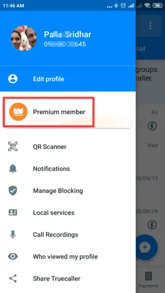 Truecaller Premium Badge