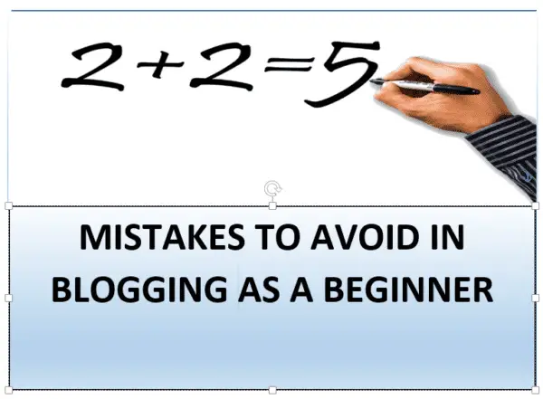 blogging for beginners mistakes