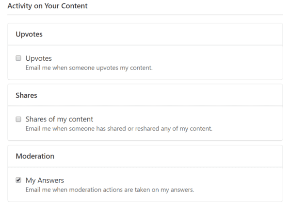 Control Activity Of Your Content Quora Settings