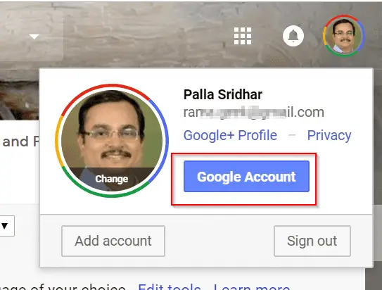 google account name