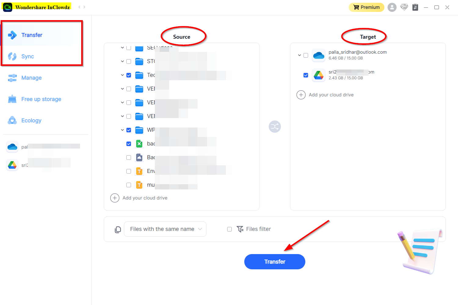 how to transfer files between onedrive and google drive