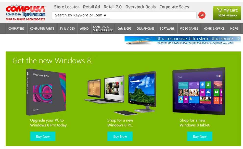 Compusa Windows 8