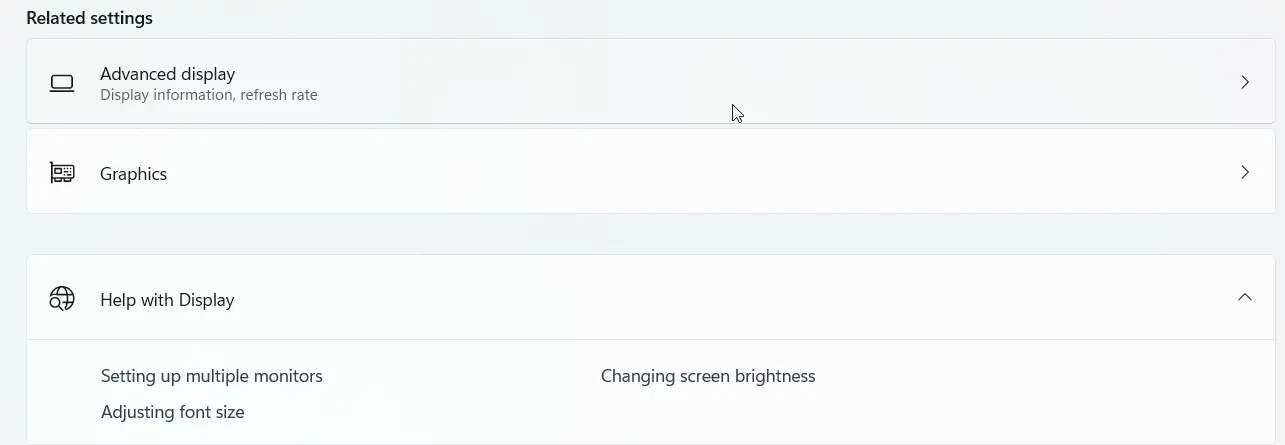 related windows 11 hdmi settings