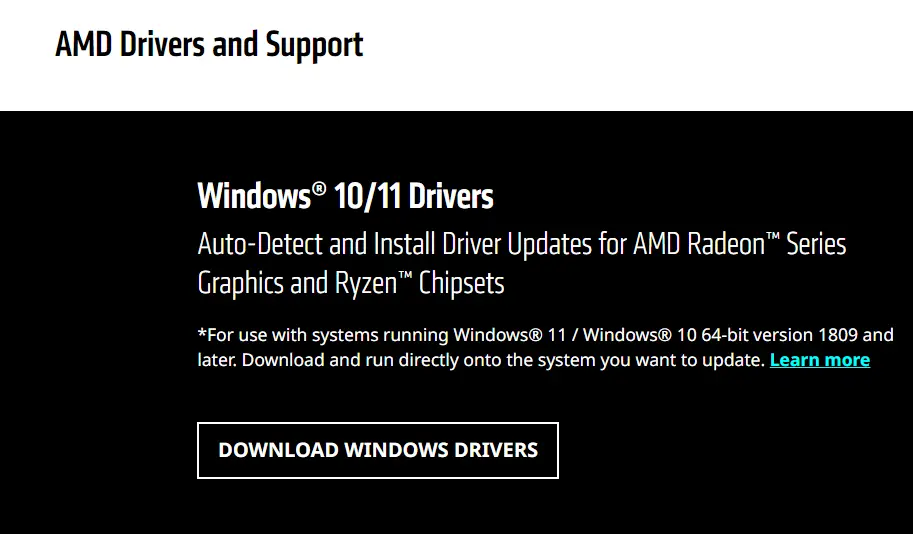 amd drivers windows 11