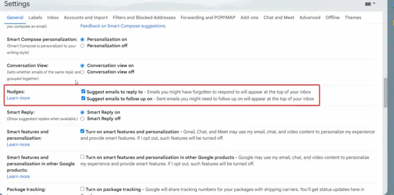 Fix Gmail Smart Features Not Working