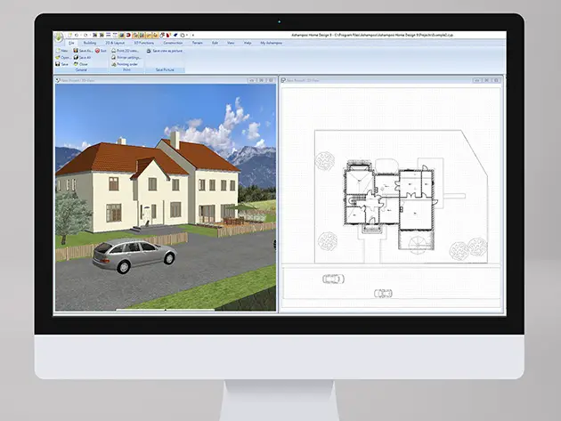 Ashampoo 3D Cad Prof 11 Desktop Layout