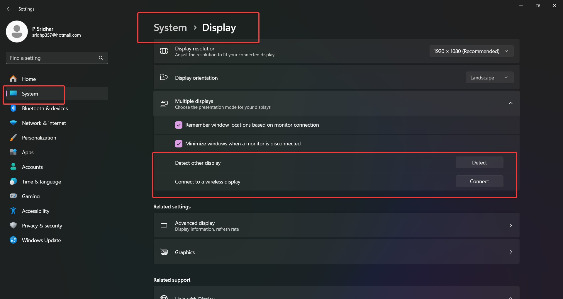 Hdmi Settings Display Windows 11