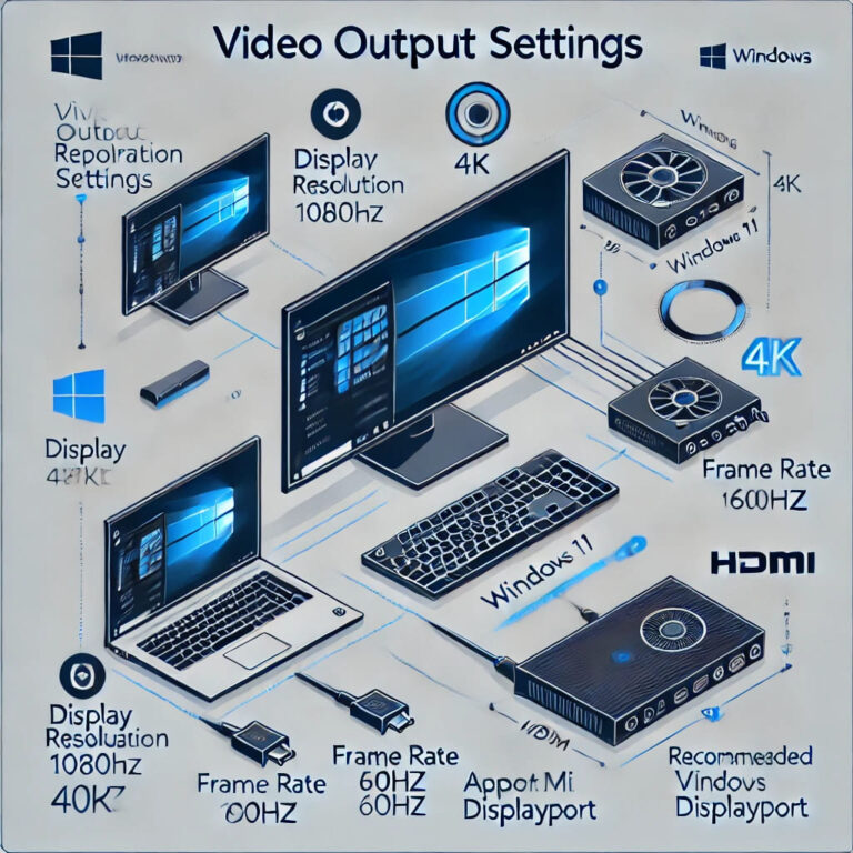 Video Output Settings For Laptops