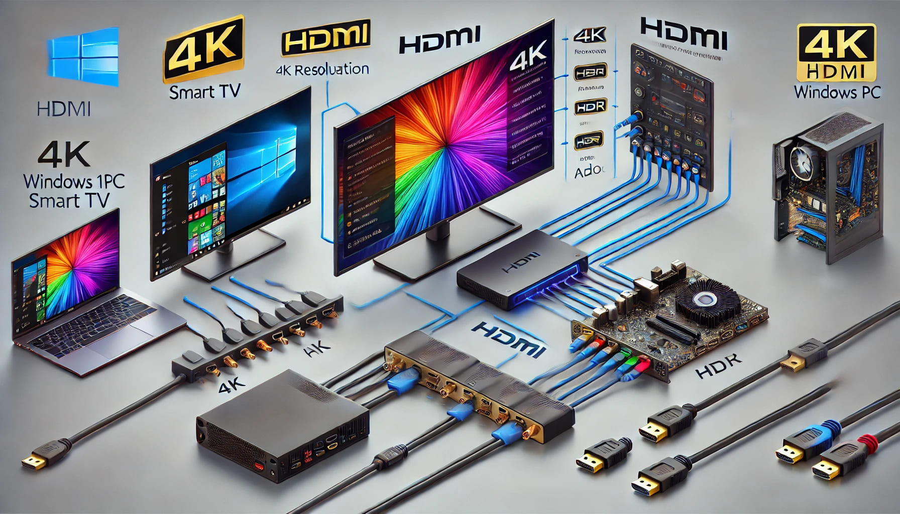 Hdmi Settings To Connect Pc/Laptop To 4K Hdmi Output Devices