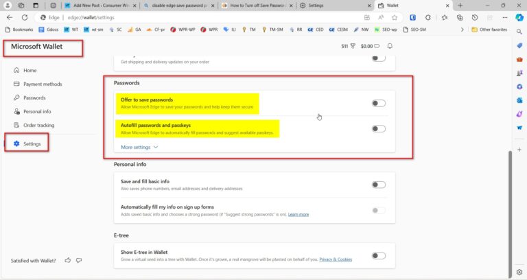 How to Disable the “Save Password” Prompt in Microsoft Edge