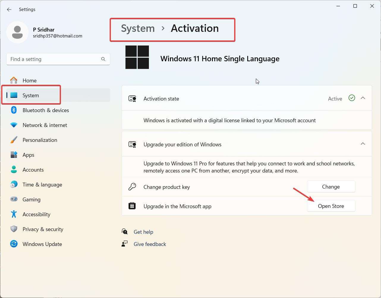 Windows 11 System Activation